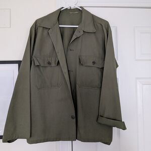 Vintage Olive Utility Jacket